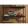 Land Rover LEGO vert avec équipement d'expédition sur étagère noire avec bidon rouge et jumelles Land Rover LEGO vert avec équipement d'expédition sur étagère noire avec bidon rouge et jumelles