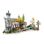 Vue d'ensemble du set LEGO Fondcombe avec tour elfique, pont en pierre, arbres dorés et figurines du Seigneur des Anneaux Vue d'ensemble du set LEGO Fondcombe avec tour elfique, pont en pierre, arbres dorés et figurines du Seigneur des Anneaux