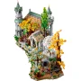 Vue d'ensemble du set LEGO Fondcombe avec tours elfiques, toits multicolores, arches blanches et feuillage automnal détaillé Vue d'ensemble du set LEGO Fondcombe avec tours elfiques, toits multicolores, arches blanches et feuillage automnal détaillé