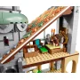 Intérieur de Fondcombe LEGO avec Gandalf et Elrond assis près d'une table, sous un escalier aux tuiles colorées Intérieur de Fondcombe LEGO avec Gandalf et Elrond assis près d'une table, sous un escalier aux tuiles colorées
