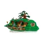 Vue d'ensemble du set LEGO la Comté avec maisons hobbits aux portes rondes, grand arbre central et colline verdoyante Vue d'ensemble du set LEGO la Comté avec maisons hobbits aux portes rondes, grand arbre central et colline verdoyante