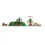 Vue d'ensemble du set LEGO la Comté avec Cul-de-Sac, l'arbre-party, le moulin à eau, chariot de Gandalf et figurines de hobbits Vue d'ensemble du set LEGO la Comté avec Cul-de-Sac, l'arbre-party, le moulin à eau, chariot de Gandalf et figurines de hobbits