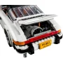 Porsche 911 LEGO blanche vue arrière, capot moteur ouvert révélant le moteur détaillé, plaque d'immatriculation New York P51AK3 Porsche 911 LEGO blanche vue arrière, capot moteur ouvert révélant le moteur détaillé, plaque d'immatriculation New York P51AK3